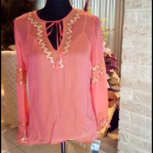 Ladies blouse with camisole